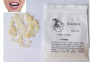 SMILEORTHO Ambra Denti elastici dentali Gap 3.5 OZ ortodontici di media resistenza 1/8 bretelle elastiche