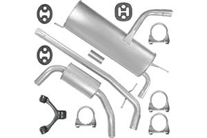 ADAMOT Schalldämpferset Auspuff Endtopf Mitteltopf+ Montagesatz für 1.4 1.6 Seat Altea Leon 2 II 1P1