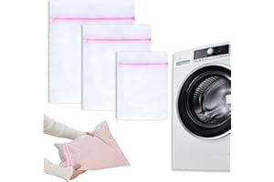 PIMOYS 3 Pcs Filet Linge Machine à Laver, Filet de Lavage en Polyester Sac à Linge, Sac de Lavage pour Sous-vêtements Chemises Pull Manteaux Jupes (30 x 40 cm, 40 x 50 cm, 50 x 60 cm)
