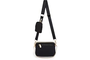 UTO Borsa Donna 3 in 1 per Lavoro Quotidiana Zaino monospalla+Borsa a tracolla+Portafoglio Marsupio Donna Borsa Cintura Multifunzione e Multiuso in Pelle sintetica Nero