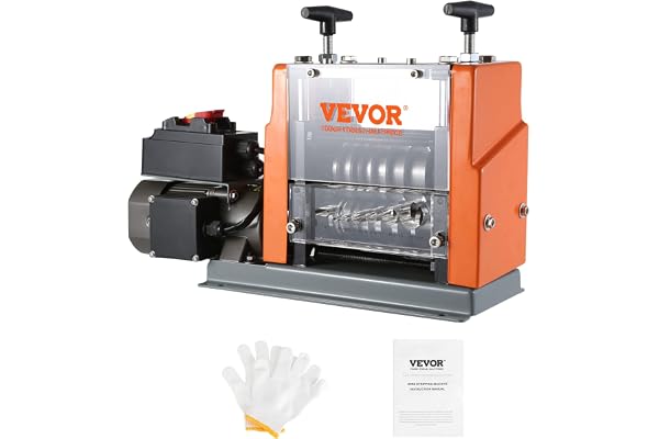 VEVOR Kabelstrippningsmaskin elektrisk φ1,5–25 mm kabelskalningsmaskin 60 W kabelskalningsmaskin 7 kabelskalningskanaler kabelskalare tång 65 Mn-fjäderstål blad idealisk för avdragning av koppartråd