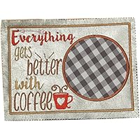 Mug Rug Kaffee, Tassenläufer,Tassenteppich,Geschenk