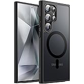 JETech Magnetic Case for Samsung Galaxy S24 Ultra 5G, Compatible with MagSafe, Translucent Matte Back Shockproof Phone Cover