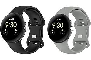 Keweni Armband Kompatibel mit Google Pixel Watch,Silikon Sport Armband Ersatzarmband für Google Pixel Watch