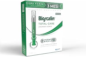 Bioscalin TOTAL•CARE Attivatore Capillare Contrasta la Caduta e Favorisce la Crescita, Fiale per Capelli, 1 Applicazione a Settimana, Trattamento 12 Settimane, 20 ml, 2 Applicatori da 10 ml