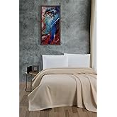 Mulberry Klimalı Pike,%100 Pamuk Petekli Pike, D&ouml;rtmevsim Pike &Ccedil;ift Kişilik 220x240 Krem