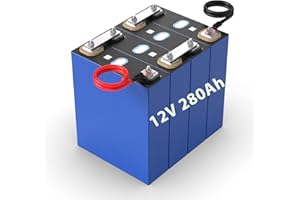 EXECYC Cella batteria LiFePO4 12V 280Ah（3.2V/PC*4PCS) 280Ah batteria agli ioni di litio (4 pezzo) (3.2V 280Ah(4 confezioni))