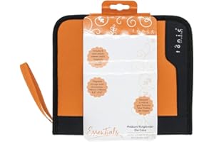 Tonic Studios - Custodia con 6 Inserti, Arancio/Nero