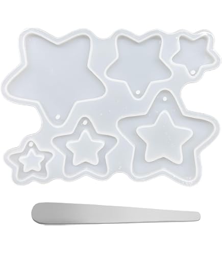 Stampo In Silicone A Forma Di Stella Per Candele - 4 Fori, Per Gesso E Resina, Fai Da Te Natalizio