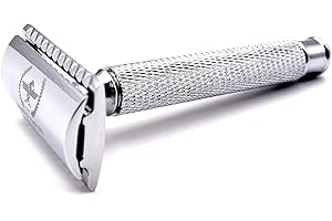 RAZOR BLADES CLUB Razor bezpieczeństwa z podwójnym drutem Cezara Roman Empire Shaving | Klasyczna maszynka do golenia | Safety Razor | Stalowa maszynka do golenia z zestawem 20 ostrzy (Astra-Platinum-7 lub' Clock-Voskhod)