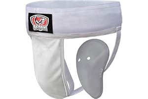 Senshi Japan 𝗜𝗠𝗣𝗔𝗖𝗧 𝗧𝗘𝗦𝗧𝗘𝗗 Groin Guard Anti-Sweat For Boxing, Muay Thai, MMA, Karate Rugby Removable Cup, Protector Box For Men, Boys & Teens