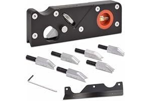 NS JUVYIG Raboteuse à Chanfrein Rabot d'angle de Menuiserie, rabot manuel pour le travail du bois, rabot à chanfreiner pour chanfreiner et couper le bois (planer7cutters)