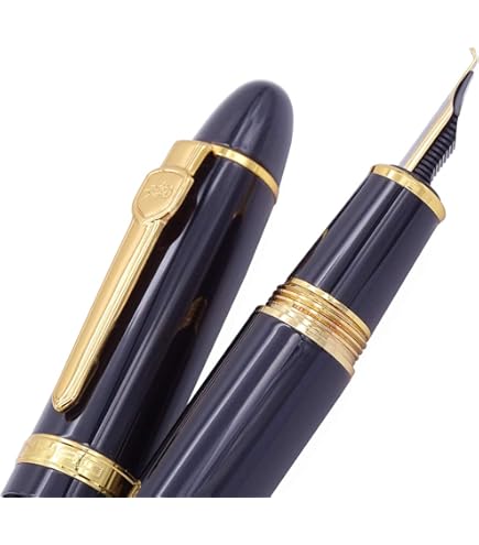 Rhapsody Jinhao X450 Fountain Pen - Blue Marble, 0.5mm India