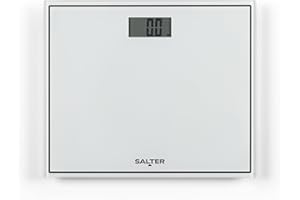 Salter Compact Bathroom Scale – Electronic Digital Bodyweight Scale, 150kg/23st 8lb, LCD Easy To Read Display, Step On Instant Accurate Readings, Slim For Neat Storage, Includes Battery