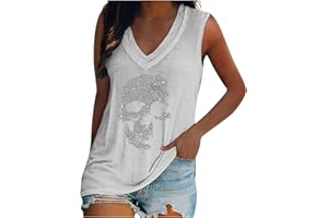 MICKURY Oversize Tshirts Damen Damen Mode V Ausschnitt Print Pullover LäSsiges Kurzarm T-Shirt Stillshirt