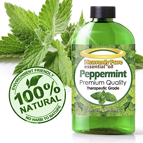 Pfefferminze ätherisches Öl (Große 4 Oz) Eye Dropper im lieferumfang enthalten – 100% Pure & Natural Sweet Peppermint Aroma – Therapeutische Grade – Pfefferminz Öl ist ideal für Aromatherapie, schlechten Atem, und Muskel - 4