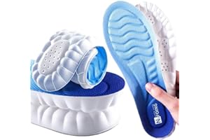 EWAYZ 4D Cloud Technology Plantar Fasciitis Arch Support Orthopedic Insoles Relieve Flat Feet Heel Pain Shock Absorption Comfortable Inserts Insoles for Men and Women (Large EU 43-44)