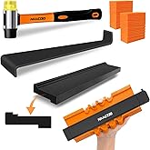 NAACOO Tools Laminate Flooring/5in1Vinyl Universal 25.4CMRuler Profile | Vinyl floor tool, strike block, traction bar, rubber