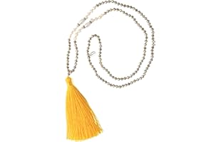 KELITCH Collier pour Femme Collier De Perles Tassel Collier Long Tassel Collier De Cristal Brillant Nouveau