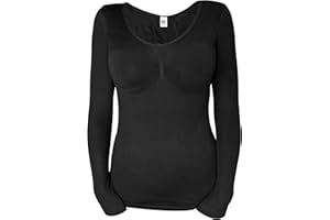 HEAT HOLDERS - Femme Coton Hiver sous Vetements Thermqiue Manche Longue Tshirt