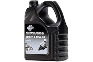 SILKOLENE-UK Silkolene Motorbike Quality Semi Synthetic Motorcycle Engine Oil SUPER-4 10W-40 4L BOTTLE