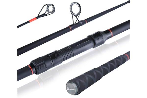 Sougayilang Canne à pêche légère en fibre de carbone pour le voyage et la pêche à la carpe de 3 m et 3,7 m.