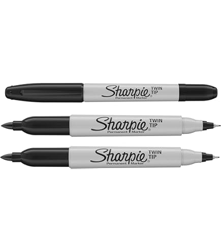 Pennarelli Sharpie Indelebili Punta Fine - Nero | Scatola Da 12 | Per Scrivere Su Qualsiasi Superficie - Foto 12