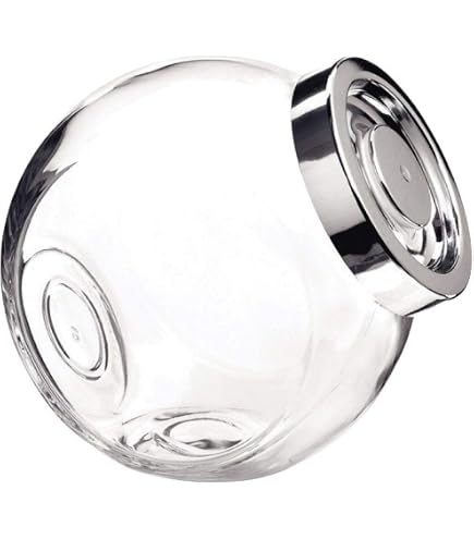 Dispenser In Plexiglass Trasparente Made In Italy – Espositore Per Caramelle, Biscotti, Granaglie, Con Apertura A Scorrimento, 34x29x20 Cm