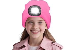 AWSOLAR LED Licht Mütze für Winter Warme