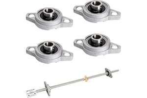 PMLWAKIR 4 Pcs Self Aligning Pillow Block Zinc Alloy 10mm Bore Rhombus Flange Bearing Stand Rhombic Mini Insert Bearing for Machinery KFL Series Conveyor Systems 3D Printer Accessories