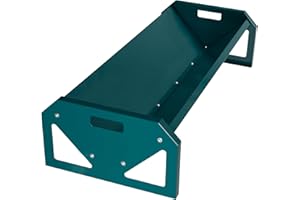 JonesHouseDeco Portable 114 cm Long Galvanized Steel Livestock Feeding Trough, Heavy-Duty Large Capacity Feeder, Easy to Clean, for Calves, Sheep, Horses, Alpacas and Goats, Cyan Color B807A03