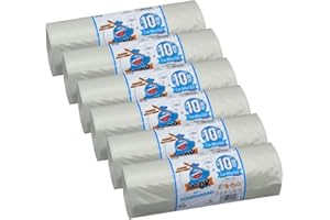 EFFENNE GROUP 60 Sacchi Trasparenti Spazzatura 80x120 Resistenti, Sacchi Spazzatura XXL per Raccolta Rifiuti, Buste Spazzatura, Sacchi Immondizia Extra Resistenti, Sacchetti Spazzatura 80x120cm (60)