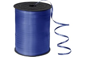 Eitolo 500 Yards Blue Ribbon for Balloons, 5mm Royal Blue Curling Ribbons for Gift Wrapping Blue Balloon String Bow Ribbon for Crafts Birthday Festival Christmas New Years Party Decorations