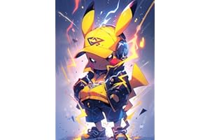 DIUJHUUY 5D Diamond Painting Kits,Digital Painting Kits-DIY Cartoon Lightning Genie Theme Full Rhinestone Art Picture,Craft Supplies for Kids and Adults,Perfect Home Wall Decor Gift - 30x40cm