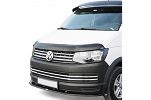 LUXELL EUROPE Gloss Black Bonnet Guard Protector Bug Stone Deflector Fits T6/ T6.1 TRANSPORTER[2015-2021]