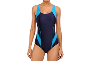 CharmLeaks Women Sports One Piece Swimming Costumes Racerback Swimsuits Swimwear