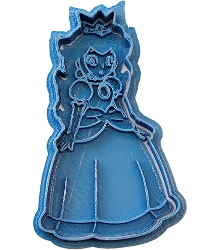 Cuticuter Bros uitsteker, motief Mario gezicht, blauw, 8 x 7 x 1,5 cm