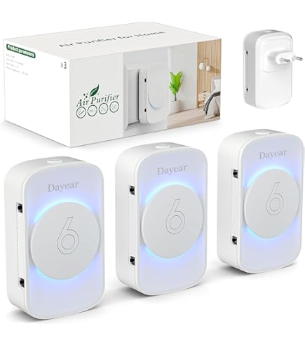 Purificateur D'air Intelligent Avec Générateur D'ozone - Portable, écran Numérique, 4 Modes - Élimine Bactéries, Odeurs Et Allergènes