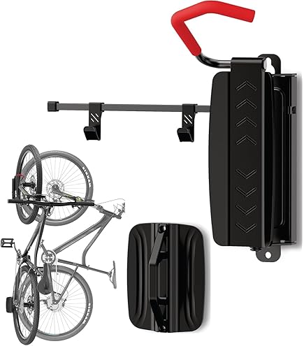 MonTEK Lot De 4 Supports Muraux Pivotants Pour Vélo, Sans Levage Lourd