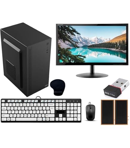 Desktop Computer Set with i3 7100, 8GB RAM, 256GB SSD, 22-inch Desktop Computer Set with i3 7100, 8GB RAM, 256GB SSD, 22-inch