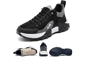 OURBUFAN Chaussures sport basses orthopédiques confortables, larges et neutres pour homme, étanches, Air AIP, pour la marche, le tennis, courir