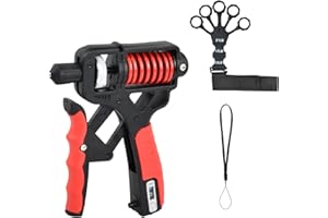 FANGEHONG Hand Grip, Fortalecedor de Agarre de Mano Ajustable 5-100kg, Kit de Entrenamiento para Mano, Muñeca y Dedos, para Ejercicio, Rehabilitación, Antebrazo Ejercitar