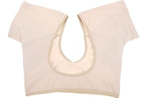 HEALLILY Breathable Women Washable Armpit Underarm Sweat Pads Vest for Dress Yoga Runnig Sprots Gym Training - M