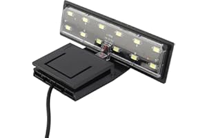 Hztyyier Lampa LED do akwarium, lampa LED do akwarium, maksymalna grubość szkła instalacyjnego: 5 mm