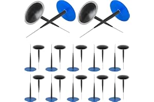 EXLECO 24 st reparationssats för bildäck, svampgummidäck Rustine-däck, inlindad stång 6 mm x 51 mm, däck punkteringsdäck repa
