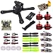 Produktbild LHI X210 Carbon Fiber FPV Race Quadcopter Frame (4MM) +DX2205 2300KV Brushless Motor+ Littlebee 20A Mini ESC+F3 Flight Controller Board Cleaflight 6DOF+LED Board+Motor Guard Protector Caps