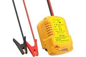 UGTXKJ For Dewalt 18V Battery Car Jump Starter Adapter, Jumping Starter for 12V Car Up to 3.5L Gas or 3.5L Diesel Engine, with 11AWG Cable and Clamp Kit (Battery Not Included)