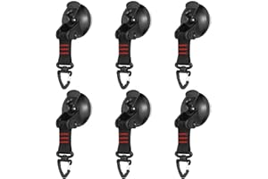 GVSAVY 6pcs Suction Cup Hook, Suction Cup Hook, Strong Suction Cup Hook, Glass Suction Cup Clip, Multipurpose Camping Suction Cup Hook, Heavy Duty Suction Cup Anchors, Suction Cup Cover For Camping
