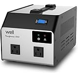 Spannungswandler 220V -> 110V 1000VA 2 Ausgänge, Well