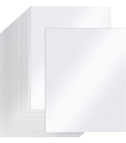Lot De 10 Feuilles Papier Miroir Métallisé Doré Argenté A4 - Verso Blanc Pour Scrapbooking Et Cartes